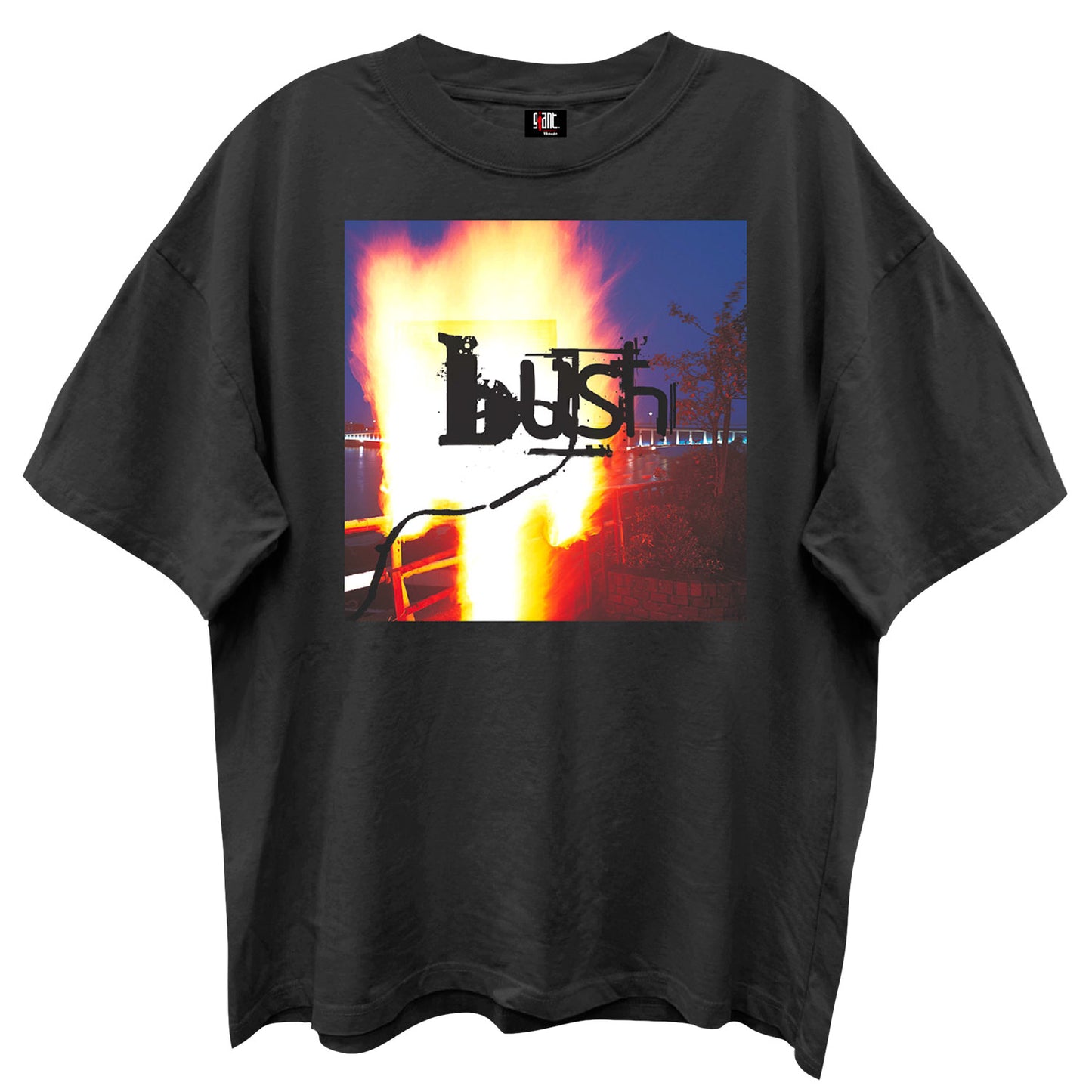 Bush Fire Photo Vintage T-shirt Front