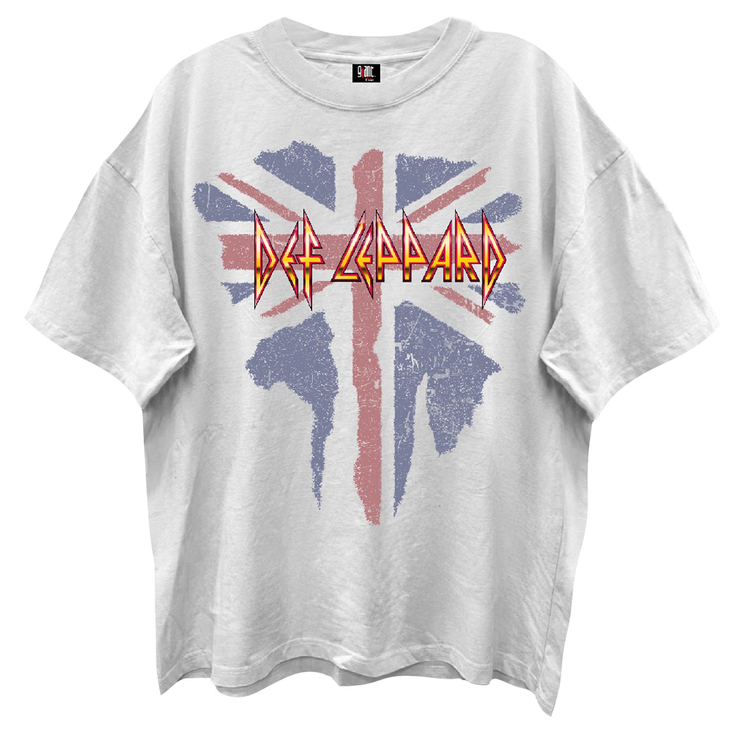 Def Leppard Flag Vintage T-shirt Front