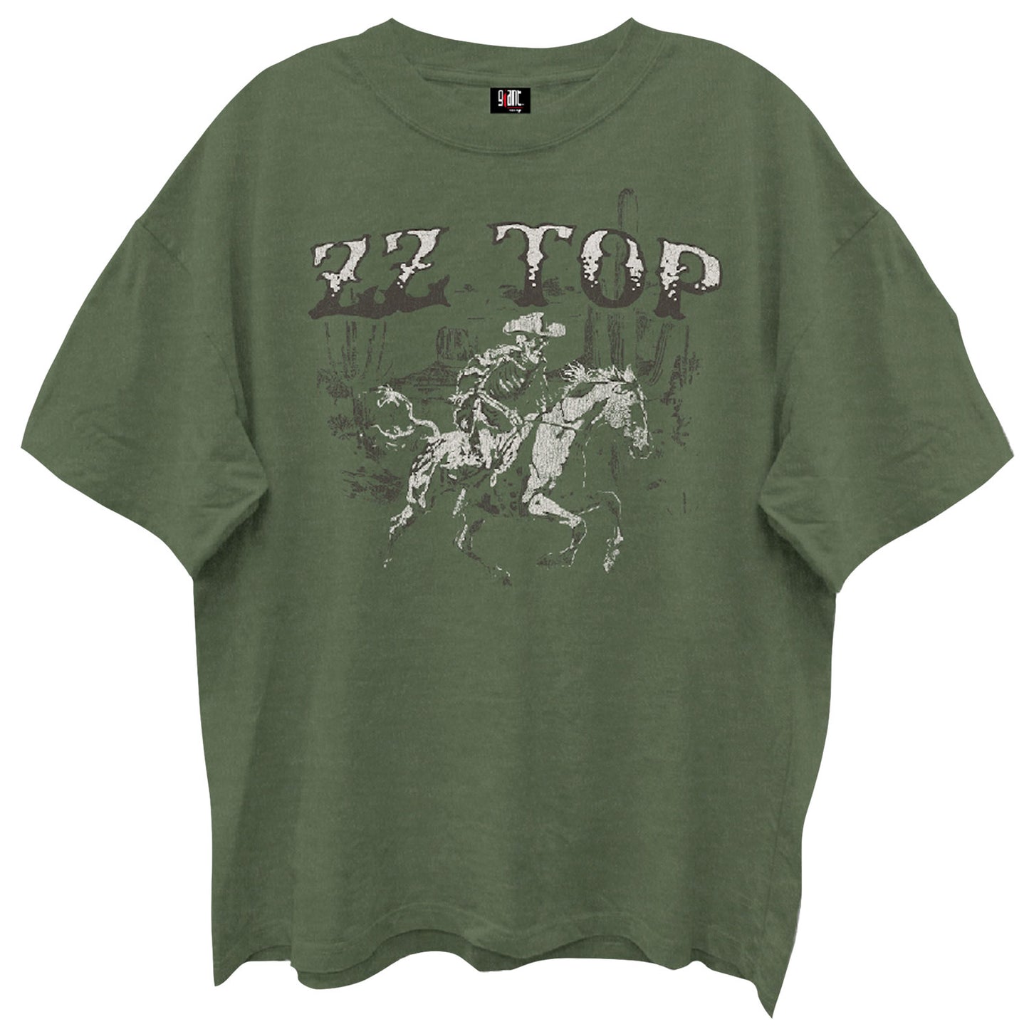 ZZ Top Skeleton Cowboy Vintage T-shirt Front