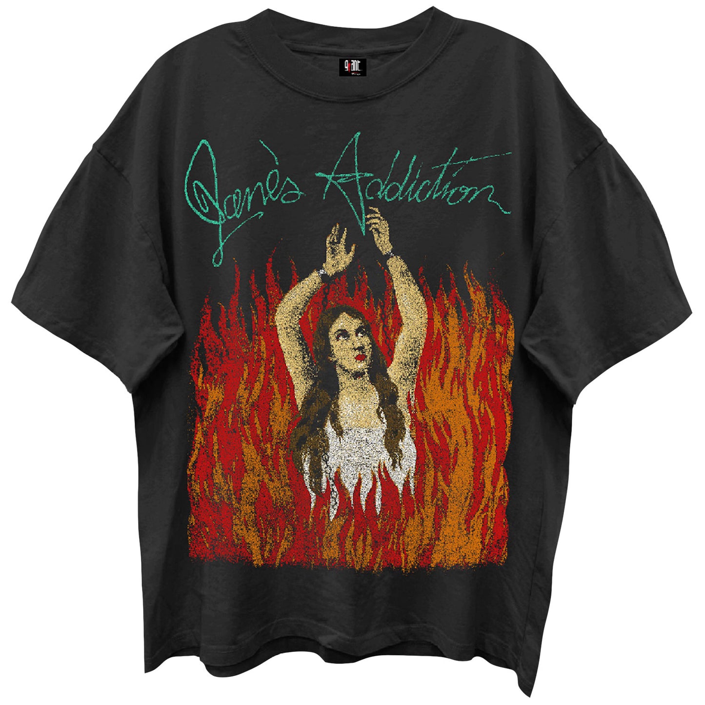 Janes Addiction Burning Lady Vintage T-shirt Front