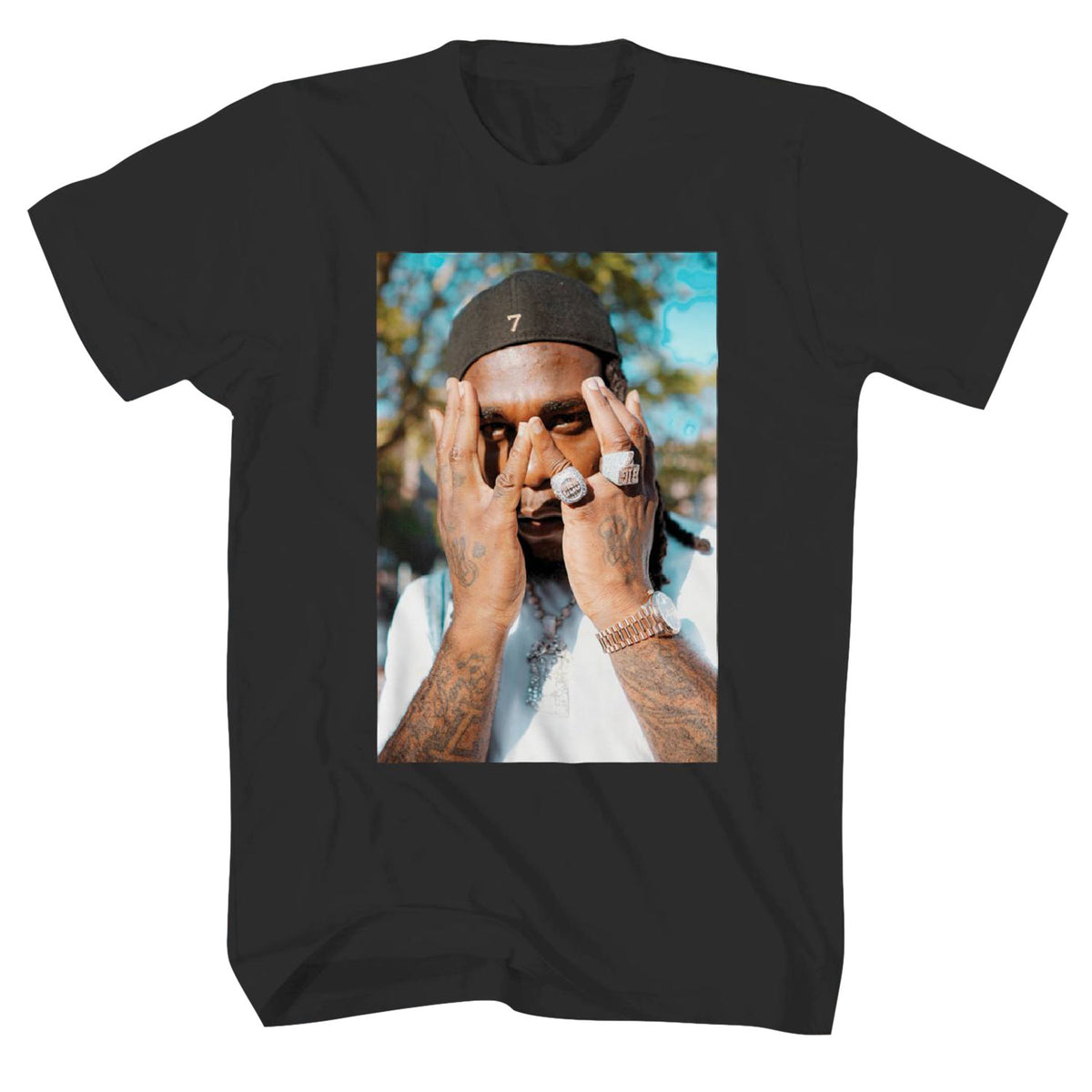 Burna Boy BB Photo T-shirt Front