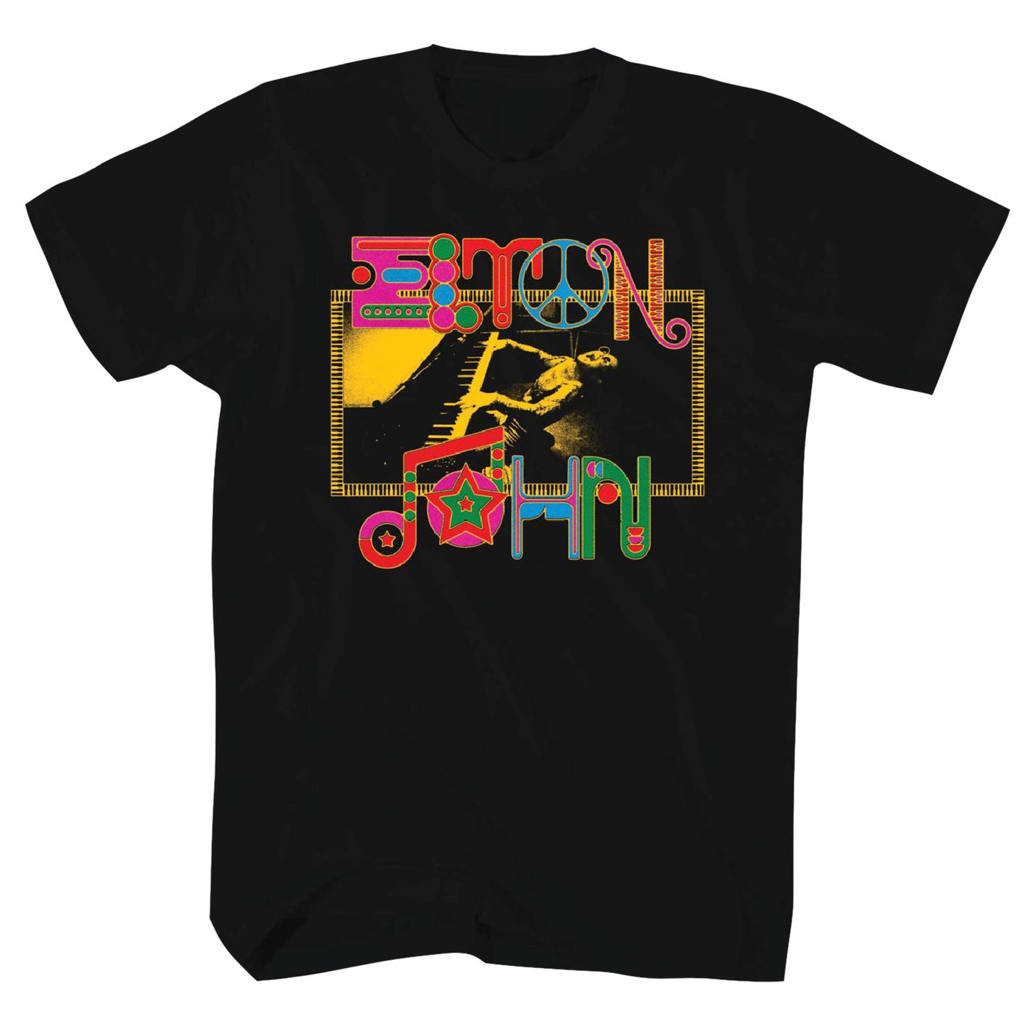 Elton John Photo T-shirt Front