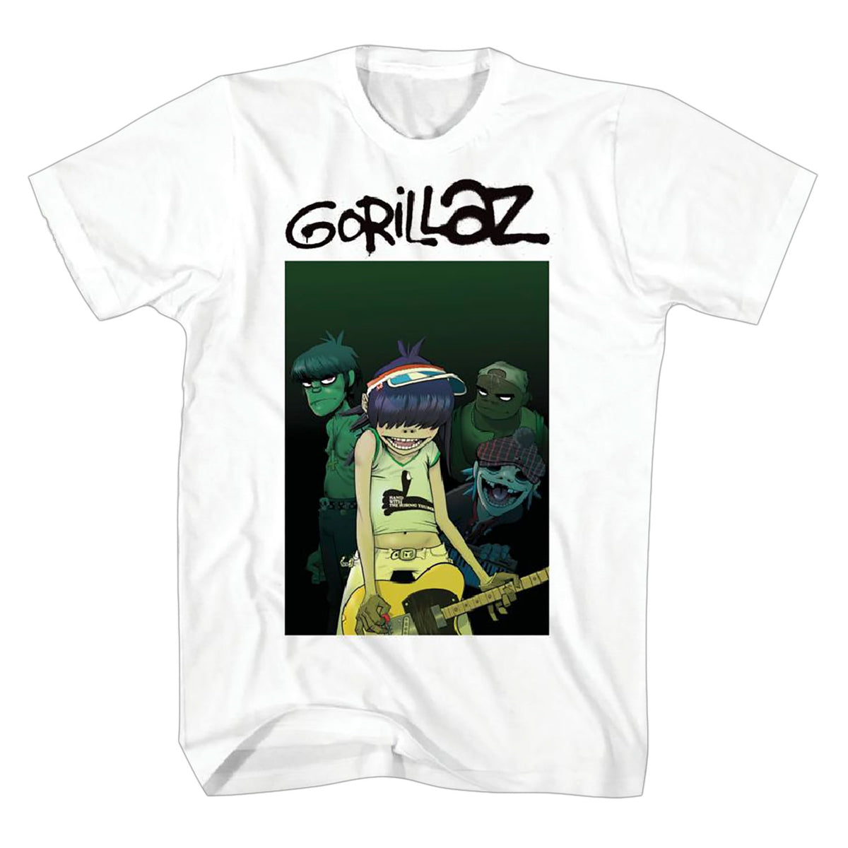 Gorillaz Wired Cover Faded T-shirt Front