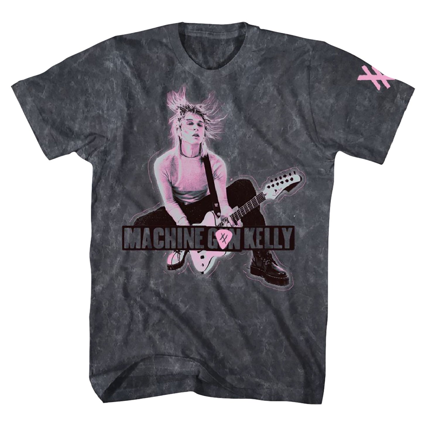 Machine Gun Kelly (Music) Guitar Mineral Wash T-shirt Front