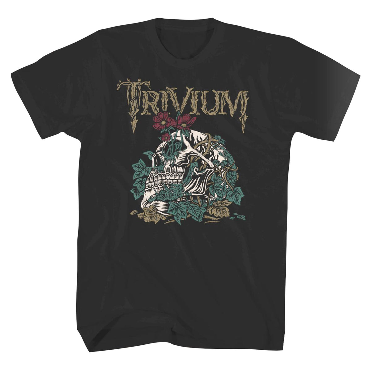 Trivium Skeleton Head T-shirt Front