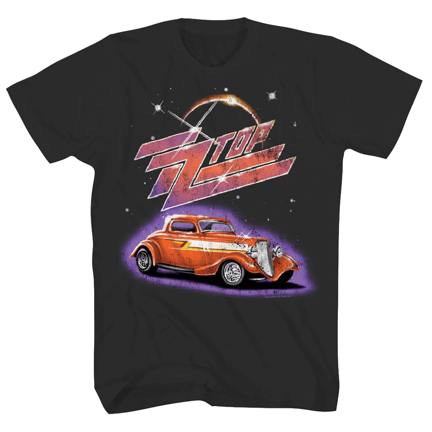 ZZ Top Space Car T-shirt Front