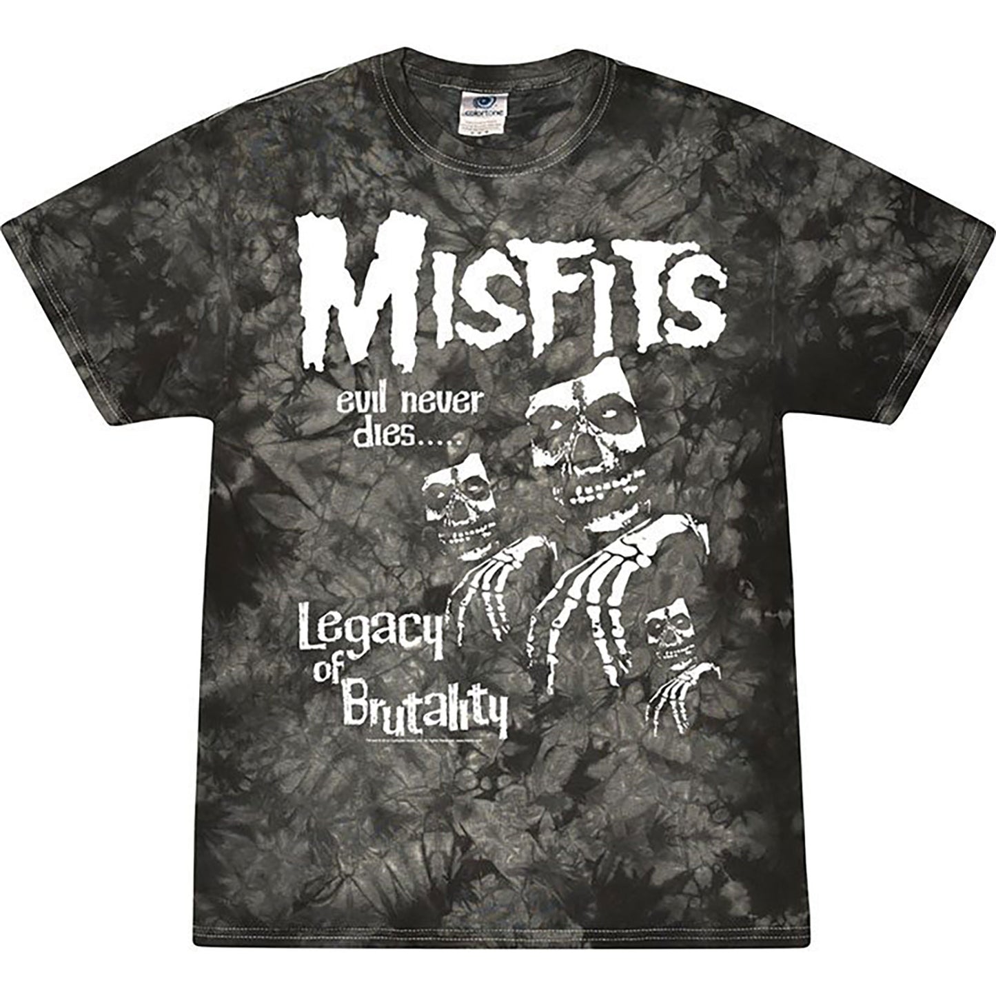 Misfits Legacy Black Tie Dye Tie Dye T-shirt Front