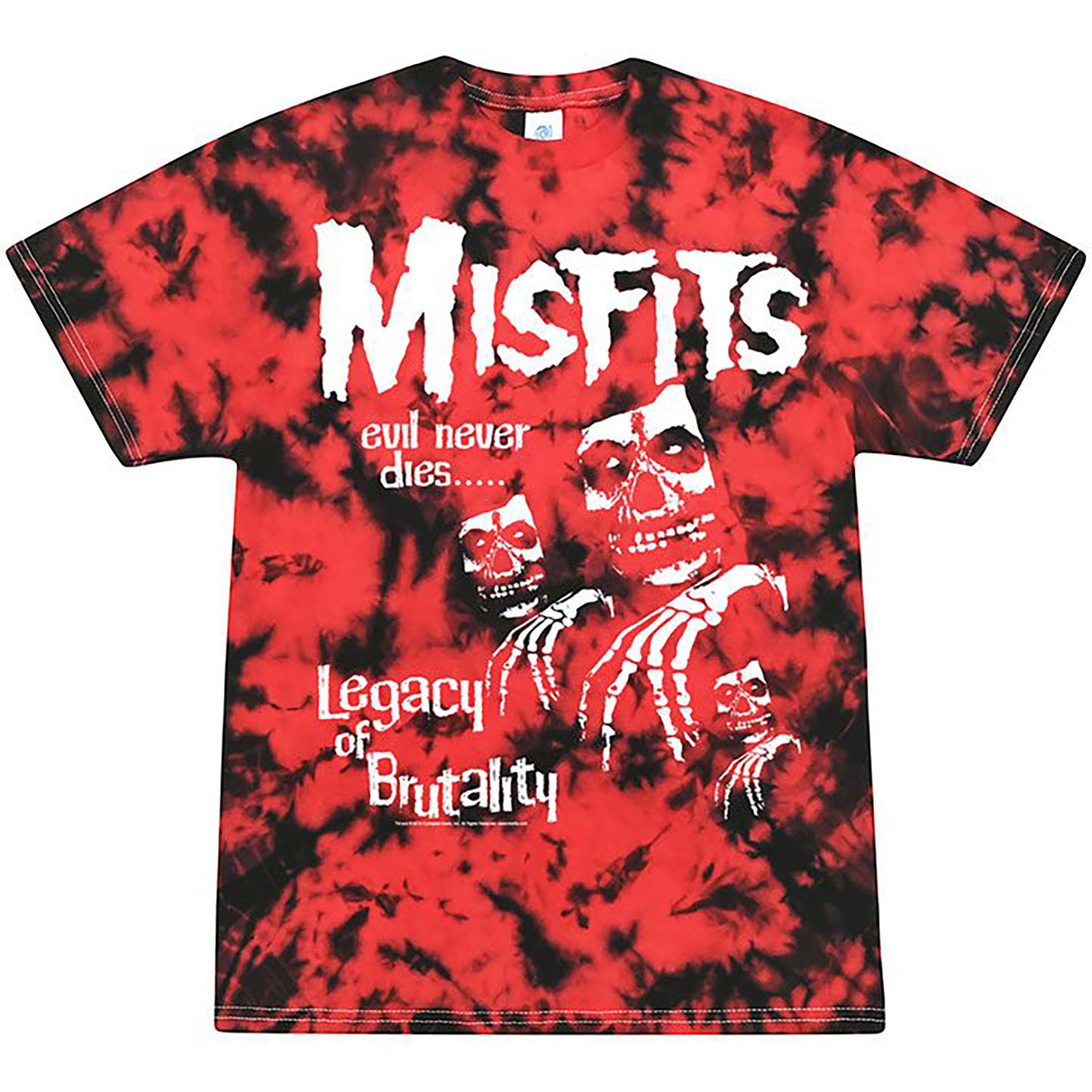 Misfits Legacy Red Tie Dye Tie Dye T-shirt Front