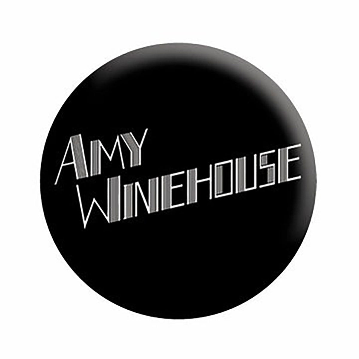 Amy Winehouse Logo Button Front