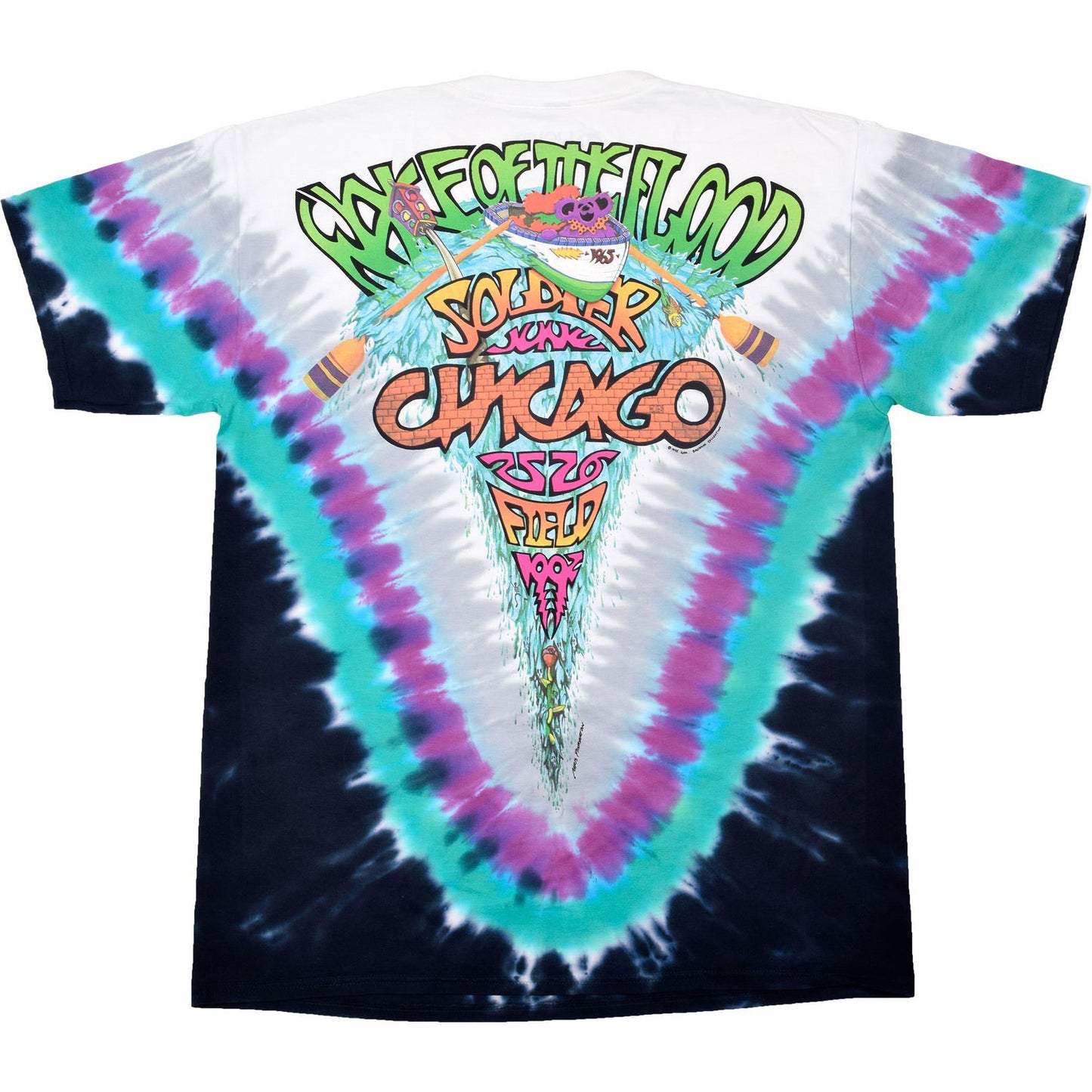 Grateful Dead Wake Of The Flood Tie Dye T-shirt Back