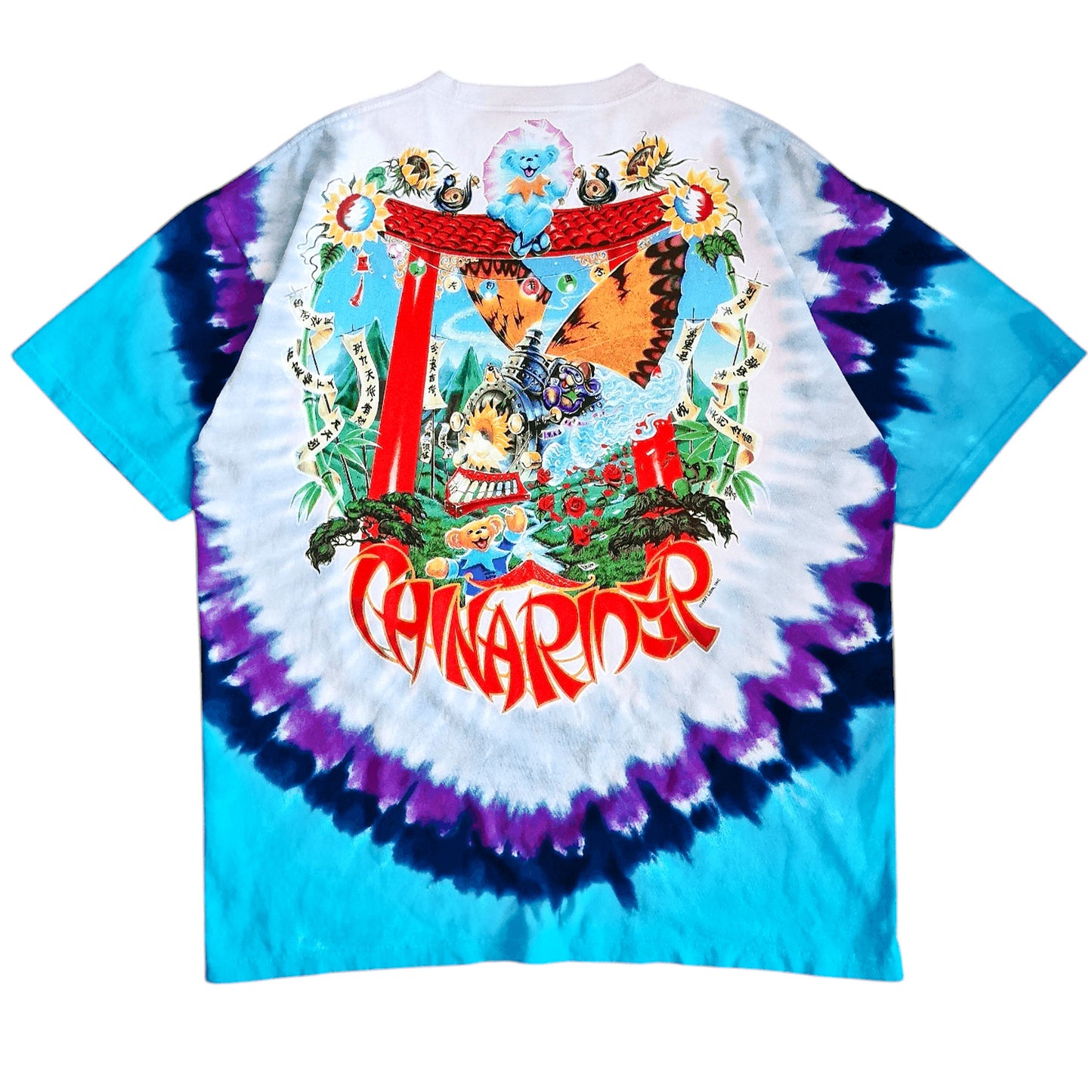 Grateful Dead China Rider Tie Dye T-shirt Back