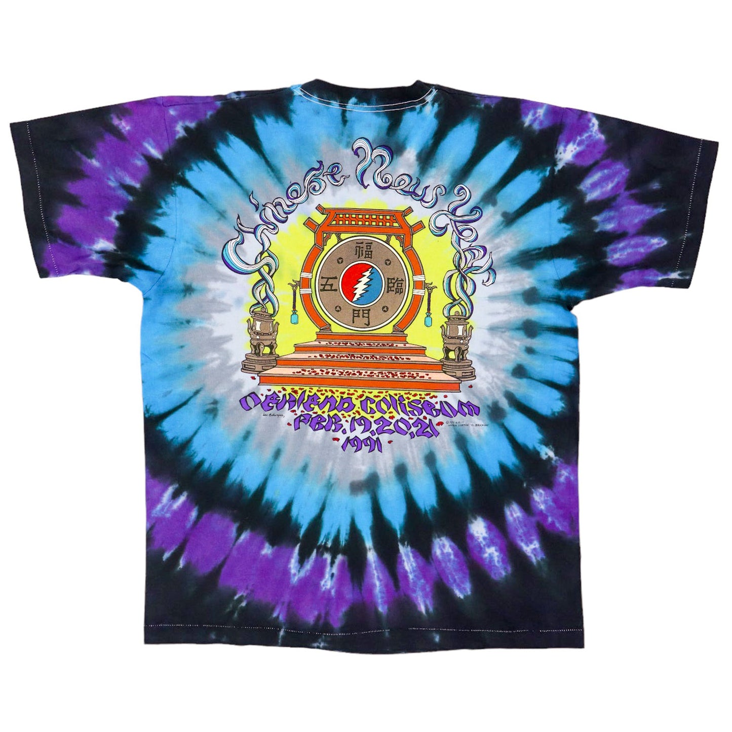 Grateful Dead Chinese New Year Tie Dye T-shirt Back
