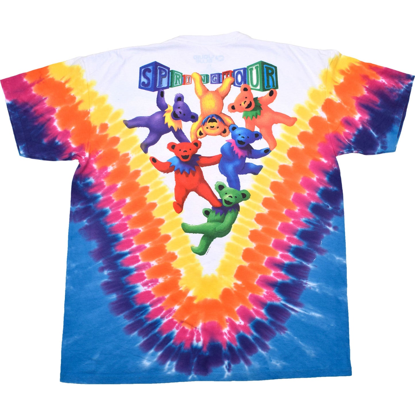 Grateful Dead Jugglin Bear Tie Dye T-shirt Back