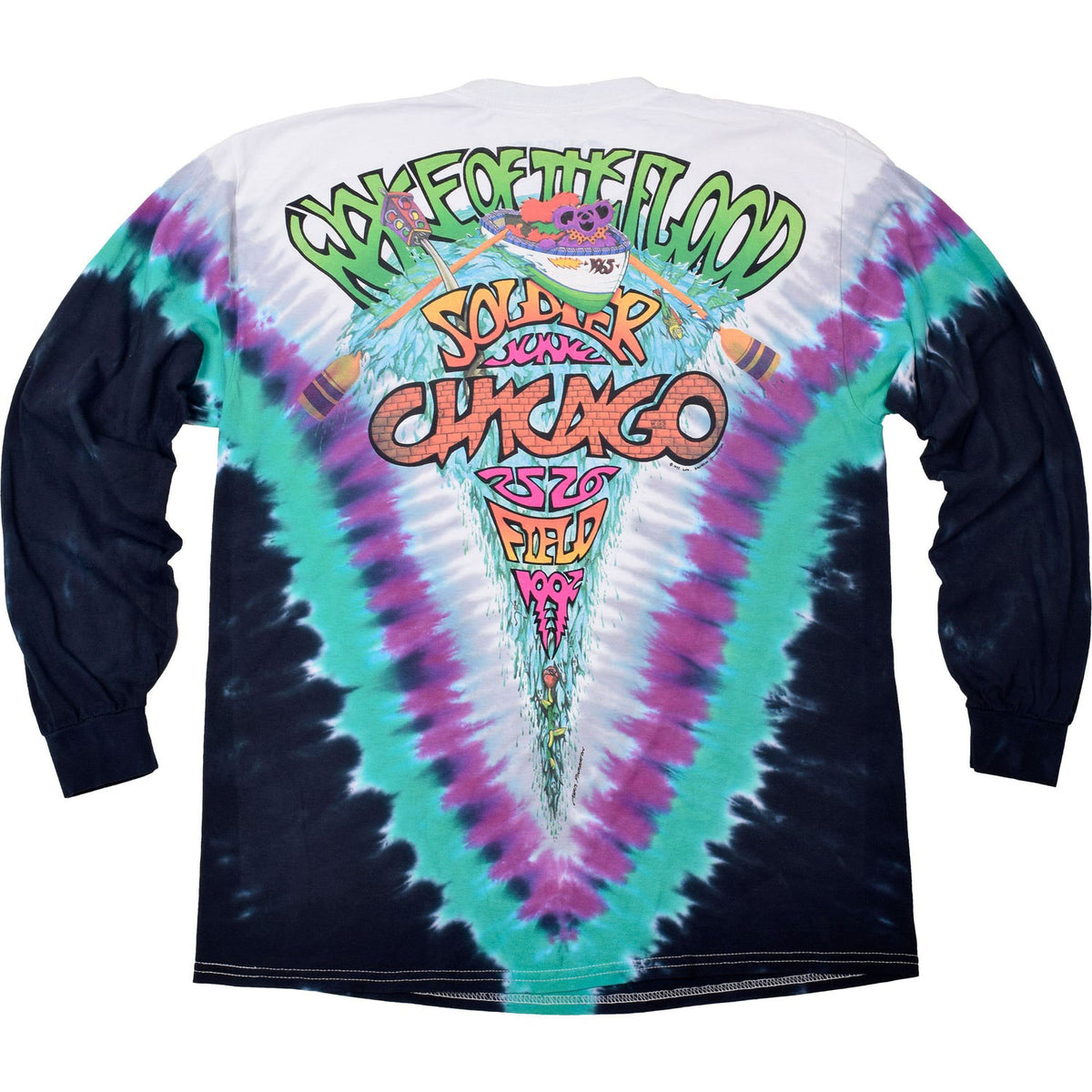 Grateful Dead Wake Of The Flood Tie Dye Long Sleeve Back