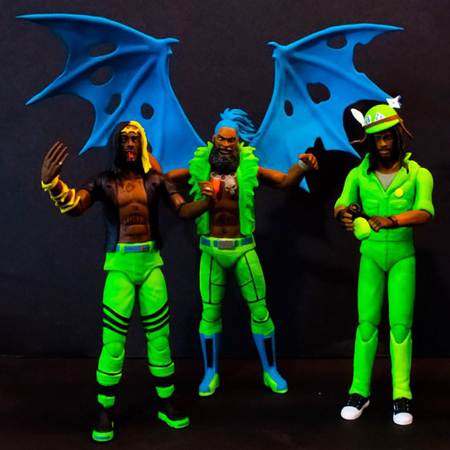 Flatbush Zombies 'Meechy Darko' Black Light 5" FigBiz Action Figure Action Figure Alt 2