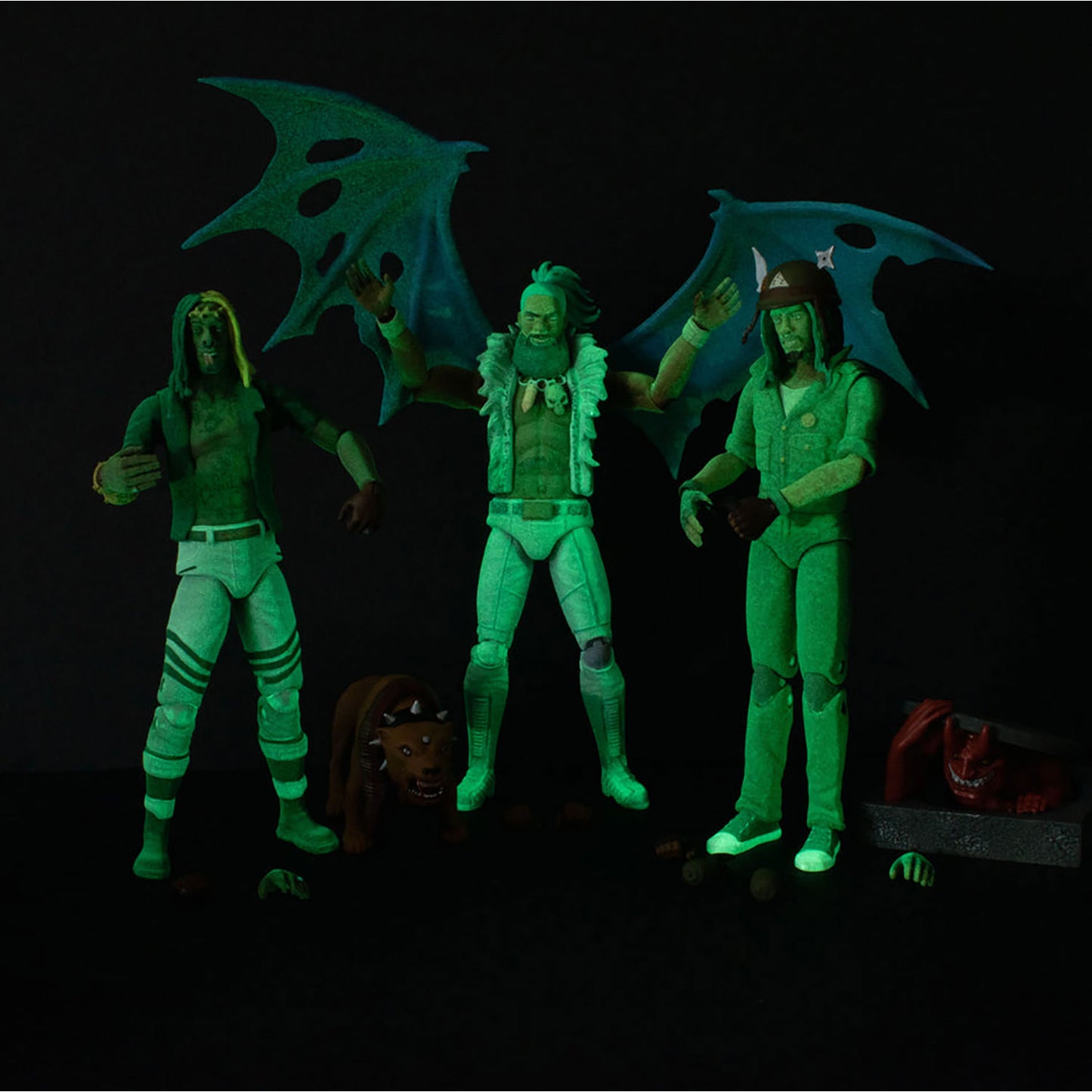 Flatbush Zombies 'Meechy Darko' Day Glow 5" FigBiz Action Figure Action Figure Alt