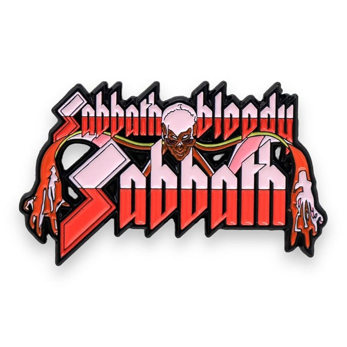 Black Sabbath Sabbath Bloody Sabbath Enamel Pin Pewter Pin Badge Front