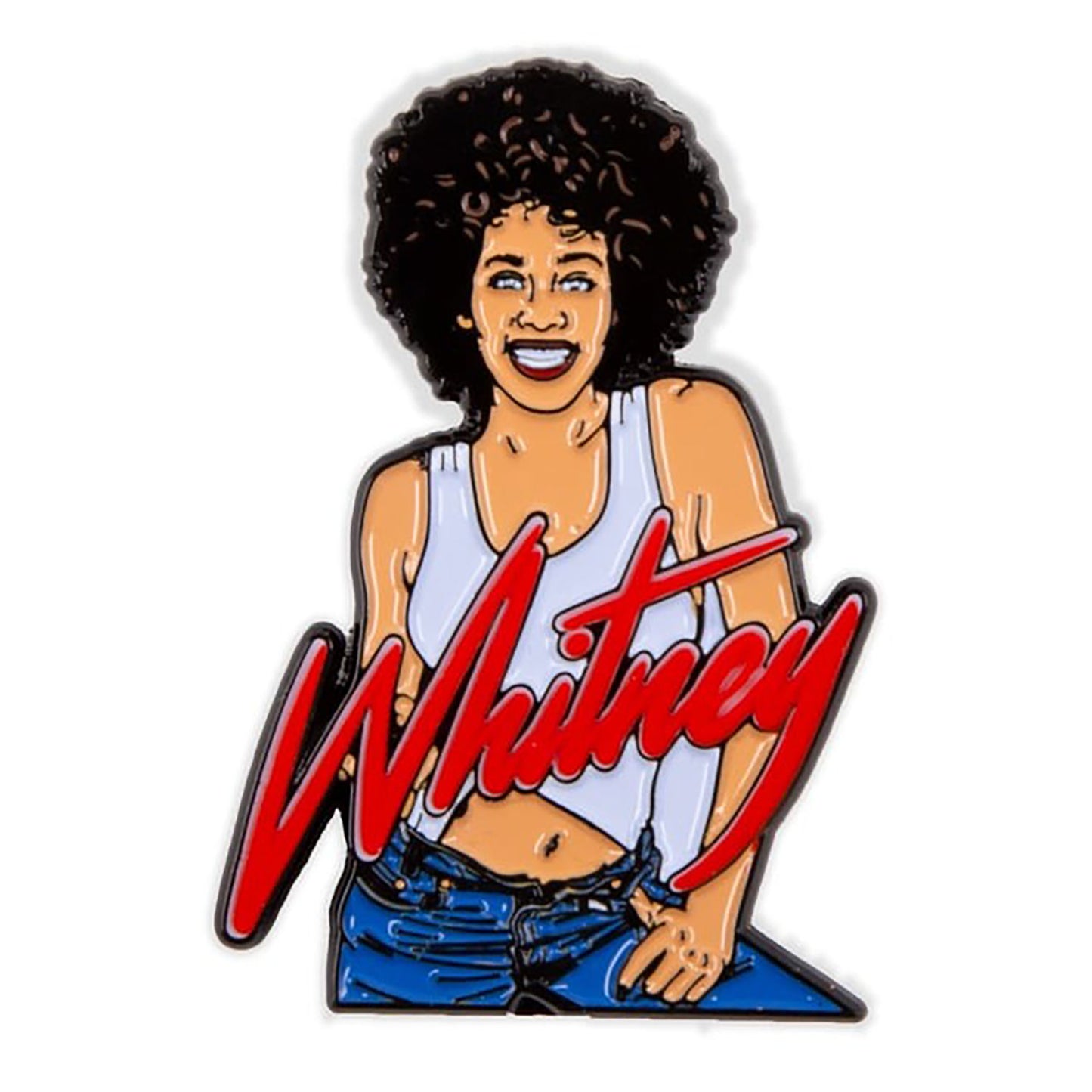 Whitney Enamel Pin Pewter Pin Badge
