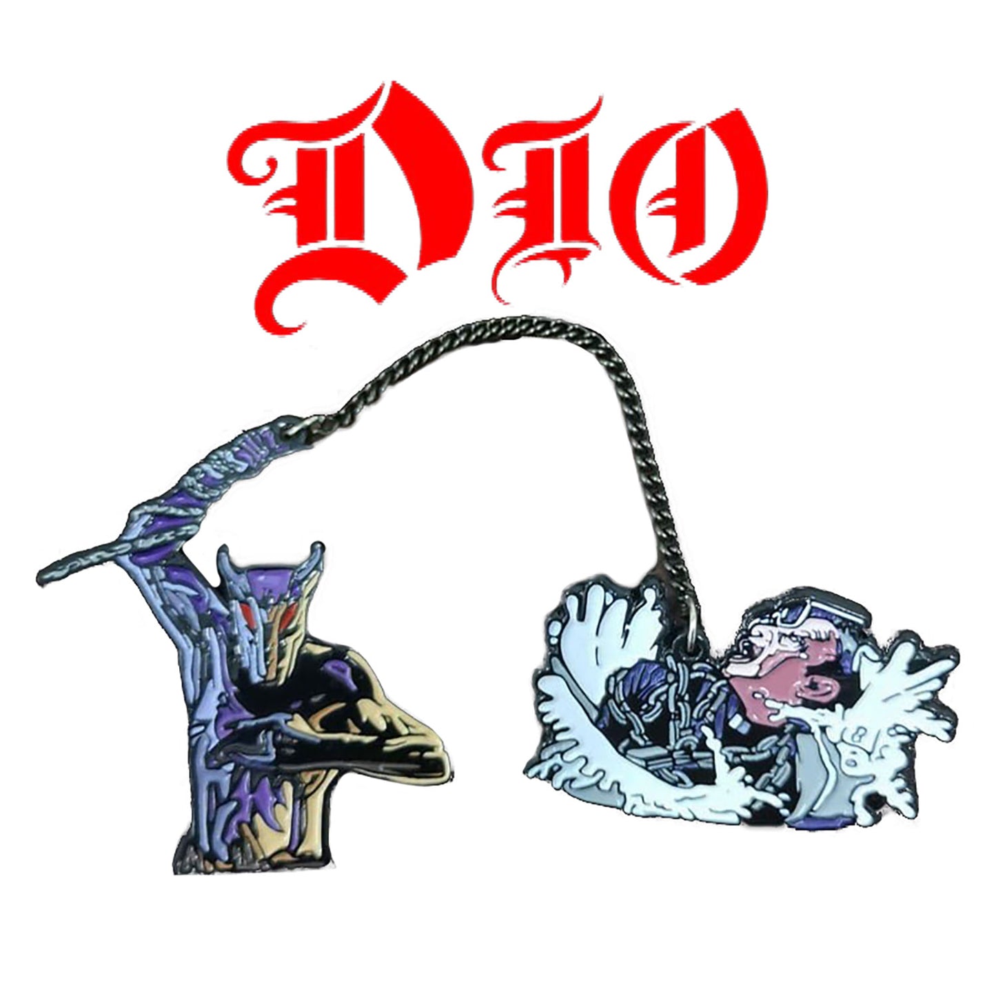 Dio Holy Diver Enamel Pins With Magnet Add Ons Pewter Pin Badge