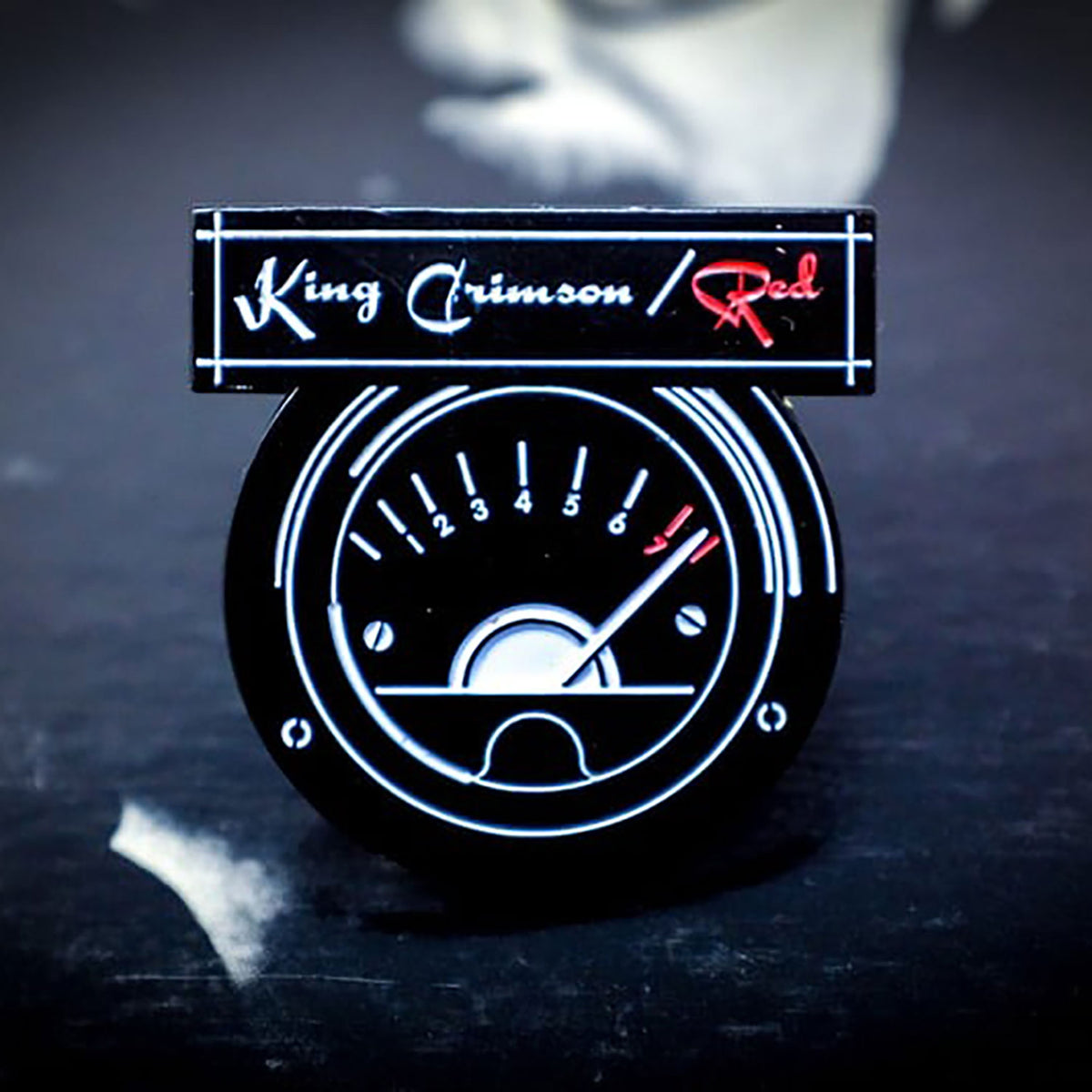 King Crimson 'Red' Enamel Pin Pewter Pin Badge Front