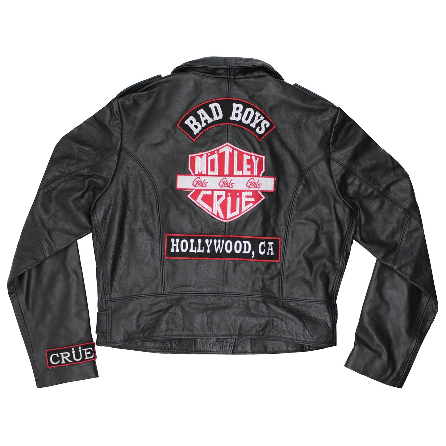 Bad Boys Hollywood, CA Girls Girls Girls Leather Biker Jacket Jacket