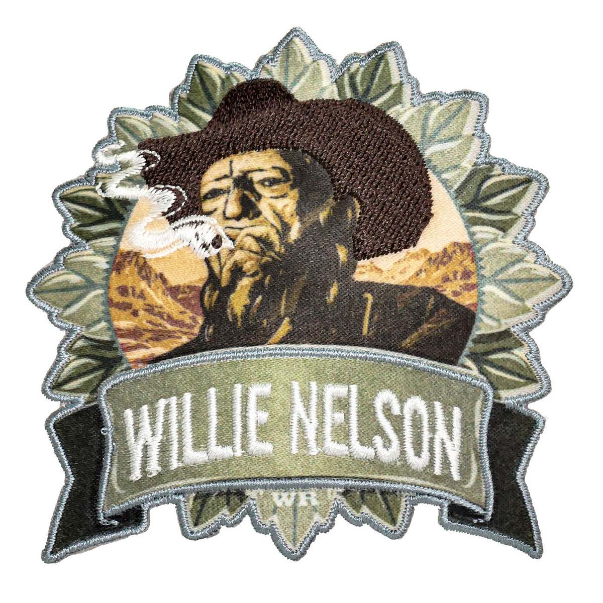 Willie Nelson Willie's Reserve Badge Embroidered Patch Front