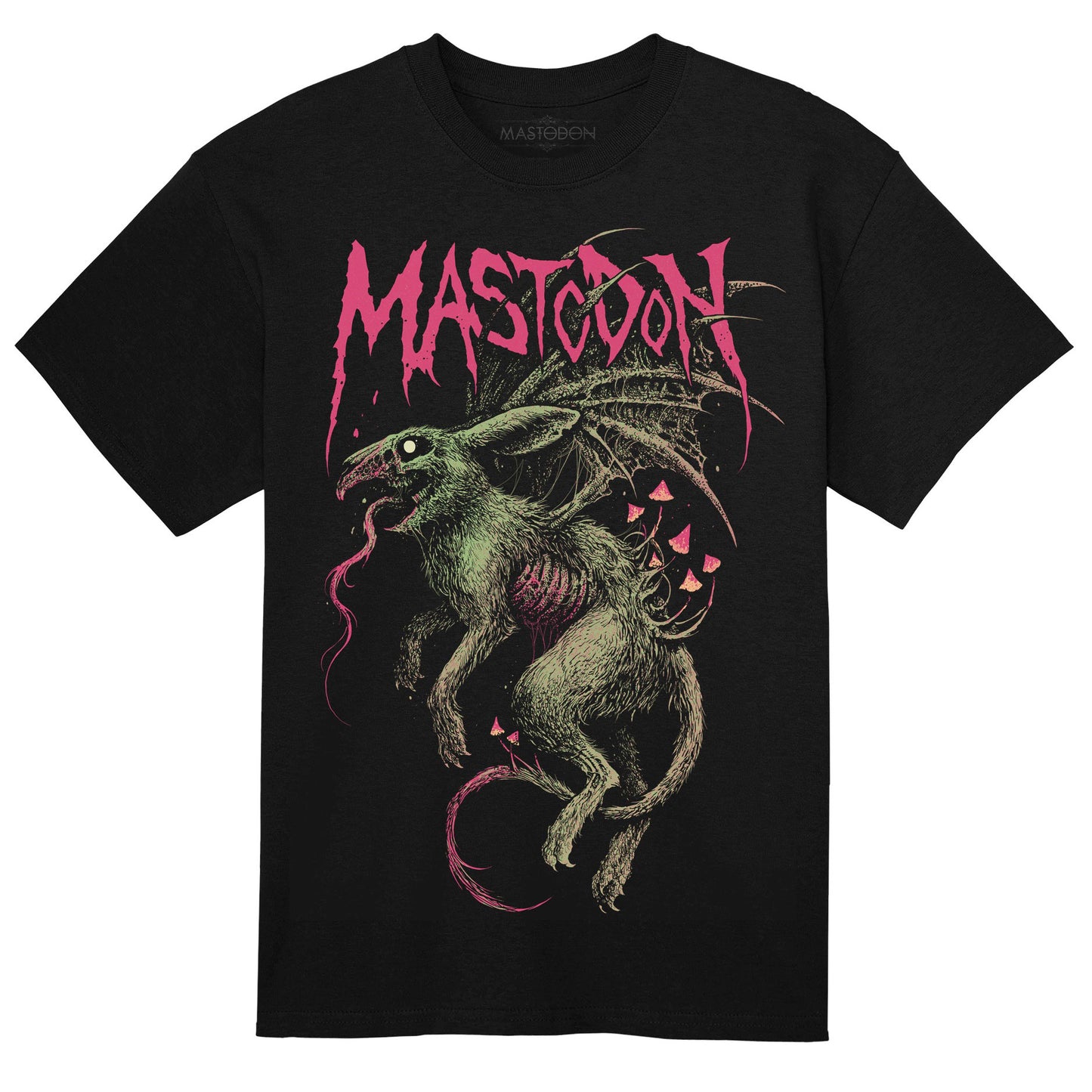 Mastodon The Beaster by Rob Borbas (aka Grindesign) (Rockabilia Exclusive) T-shirt Front