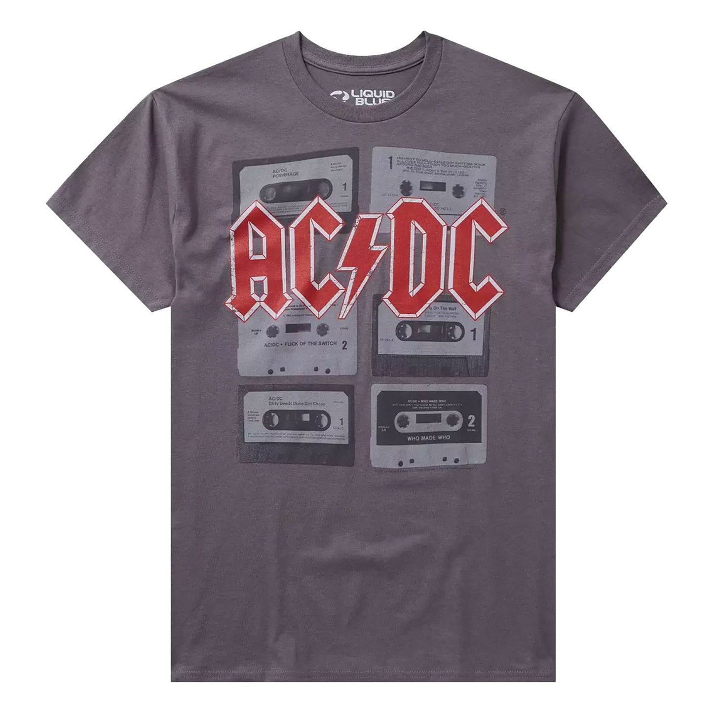 AC/DC Cassettes T-shirt Front