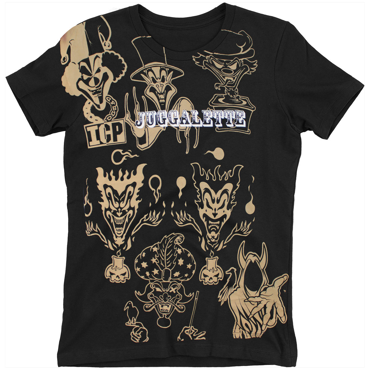 Insane Clown Posse Juggalette Junior Top Front