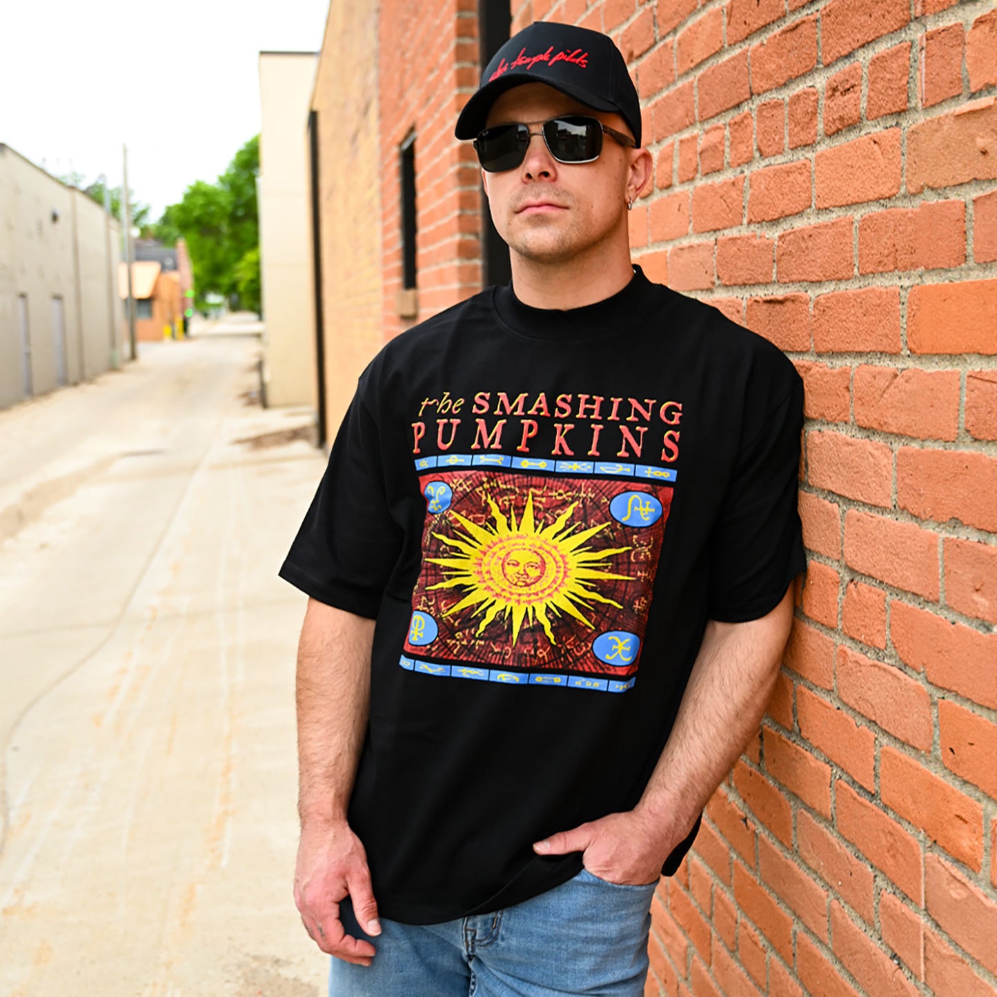 Smashing Pumpkins Sun Box Oversized Boxy Tee Vintage T-shirt Alt 2