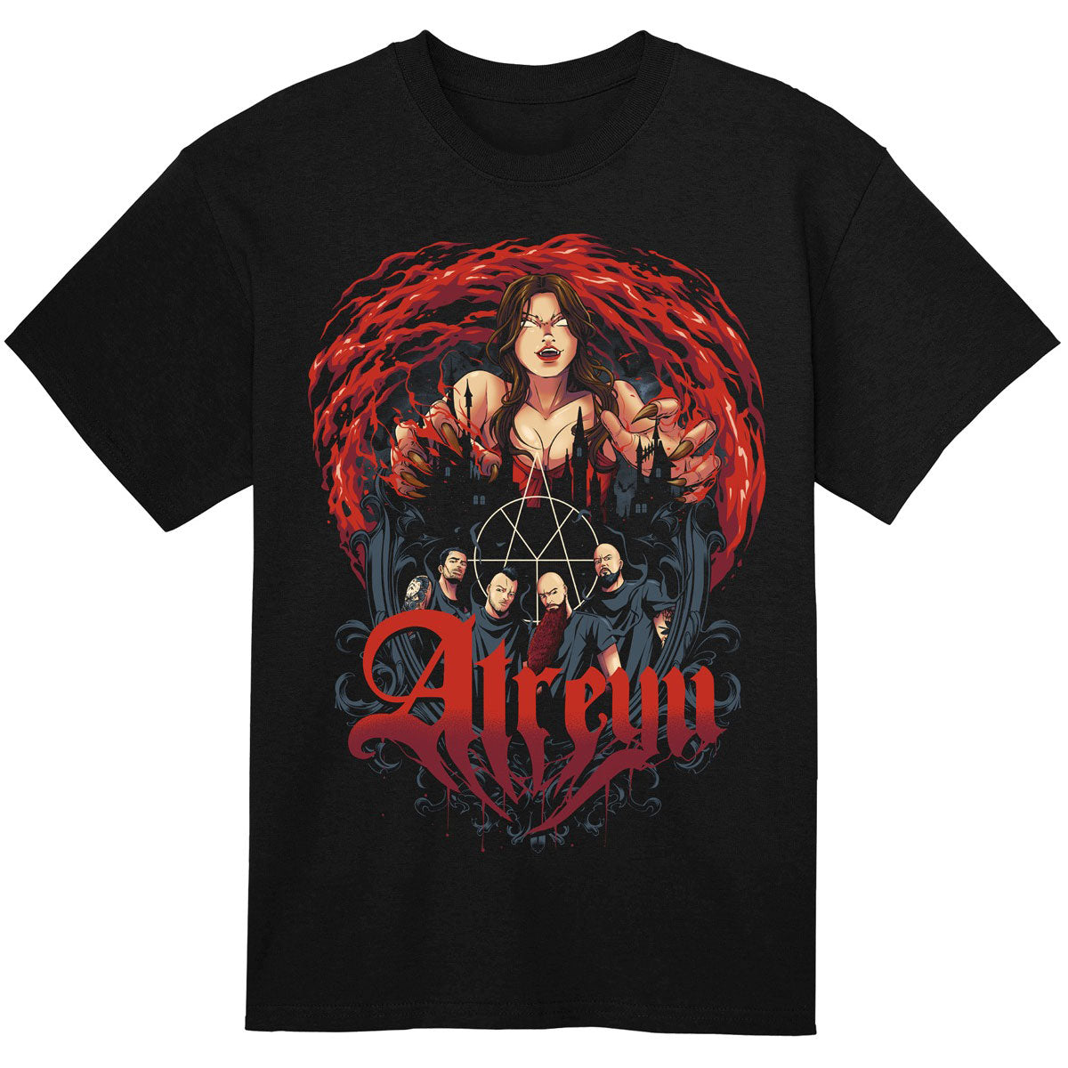 Atreyu The Curse Anime by Yuri Kamo (Rockabilia Exclusive) T-shirt Front