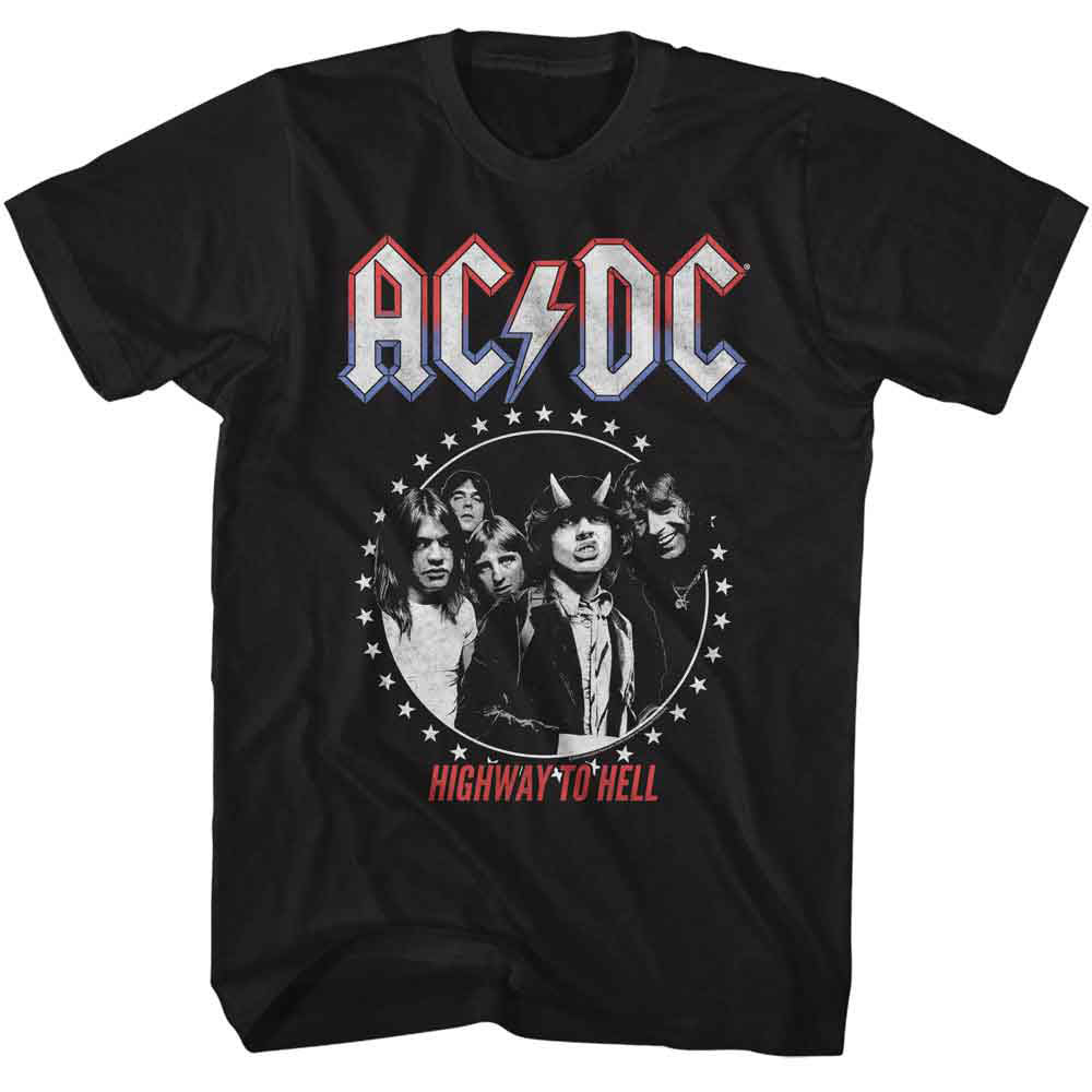 AC/DC Americana Star Circle T-shirt Front