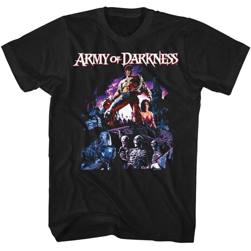 Army Of Darkness Aod Two Tone Collage T-shirt Front