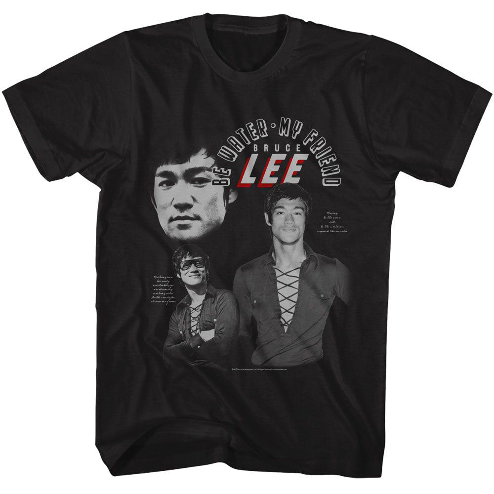 Bruce Lee Be Water T-shirt Front