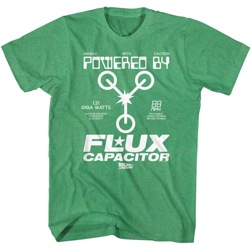 Back To The Future Bttf Powered By T-shirt Front