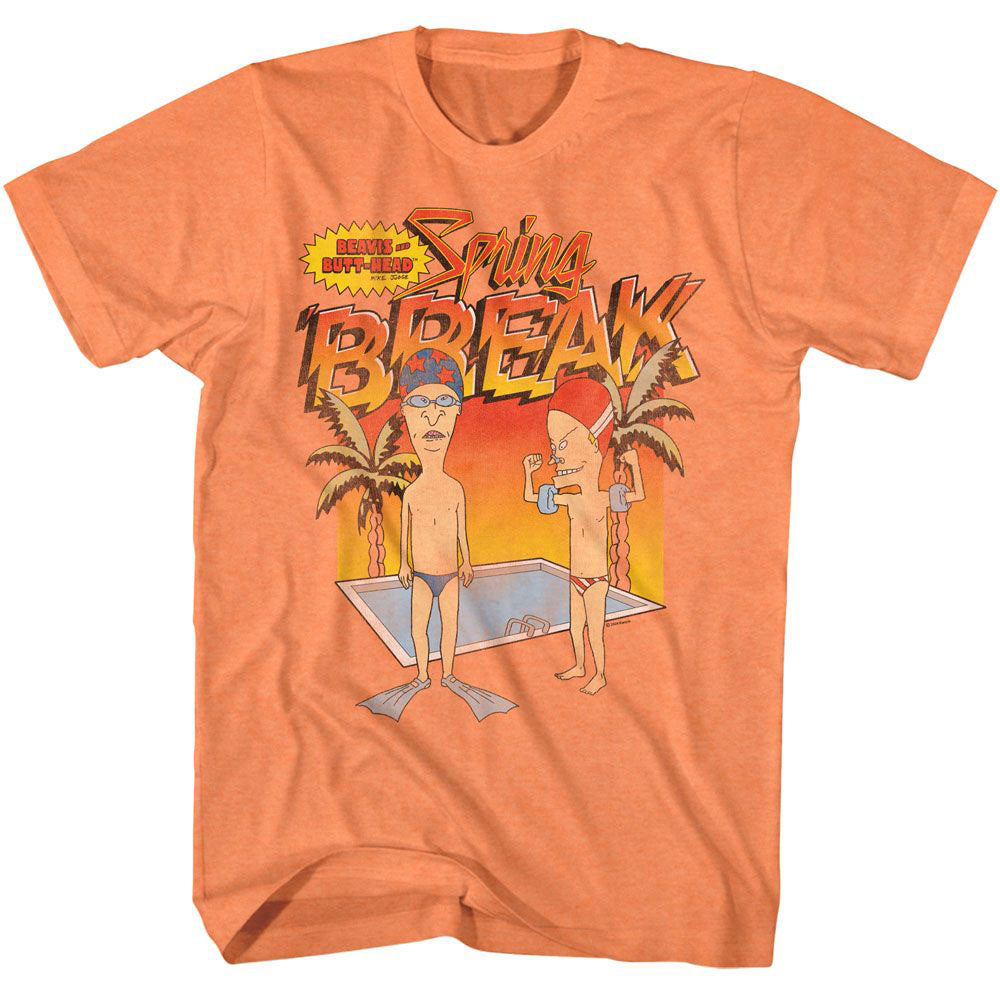 Beavis And Butthead Bvbu Spring Break T-shirt Front