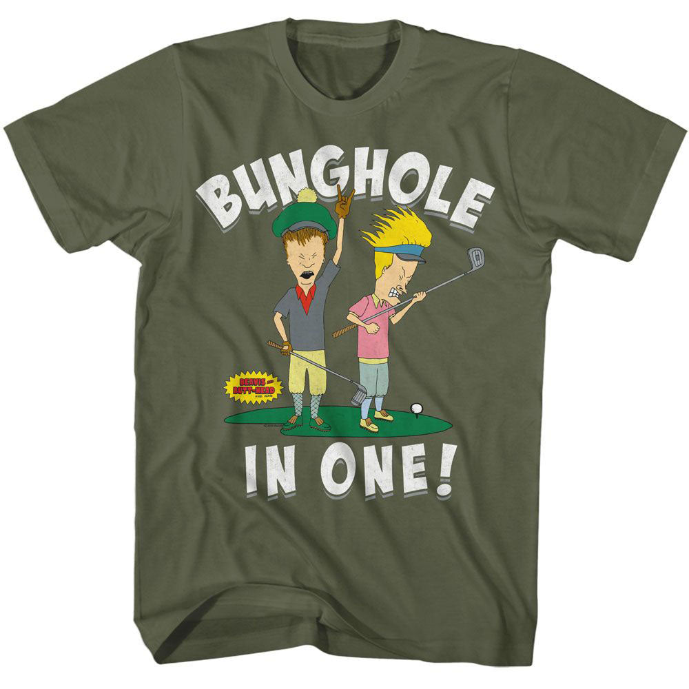 Beavis And Butthead Bunghole In One T-shirt Front
