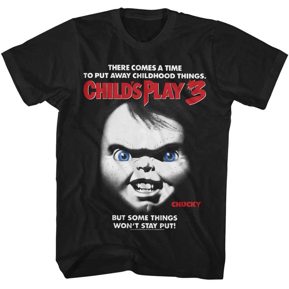 Chucky Childs Play 3 Poster T-shirt Front