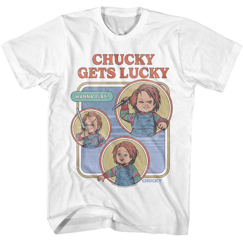 Chucky Gets Lucky T-shirt Front