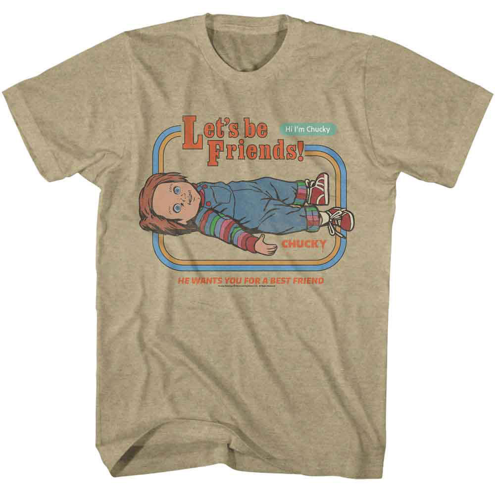 Chucky Lets Be Friends T-shirt Front