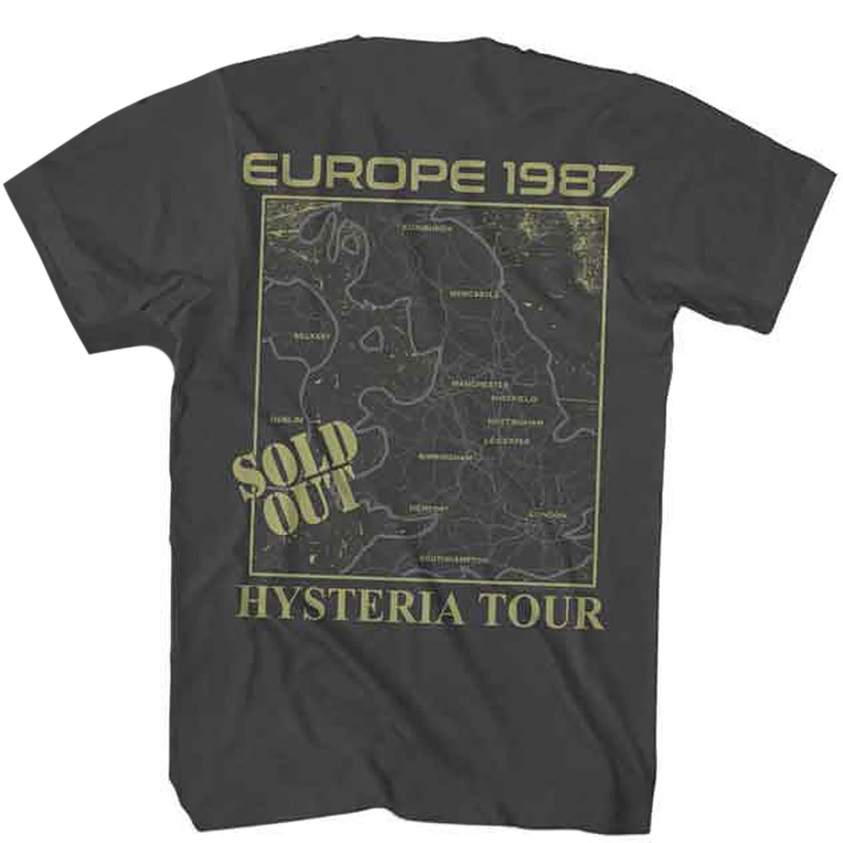 Def Leppard Europe 1987 T-shirt Back