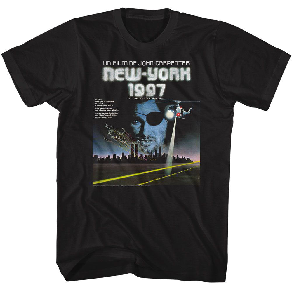 Escape From New York French Poster Image T-shirt Front