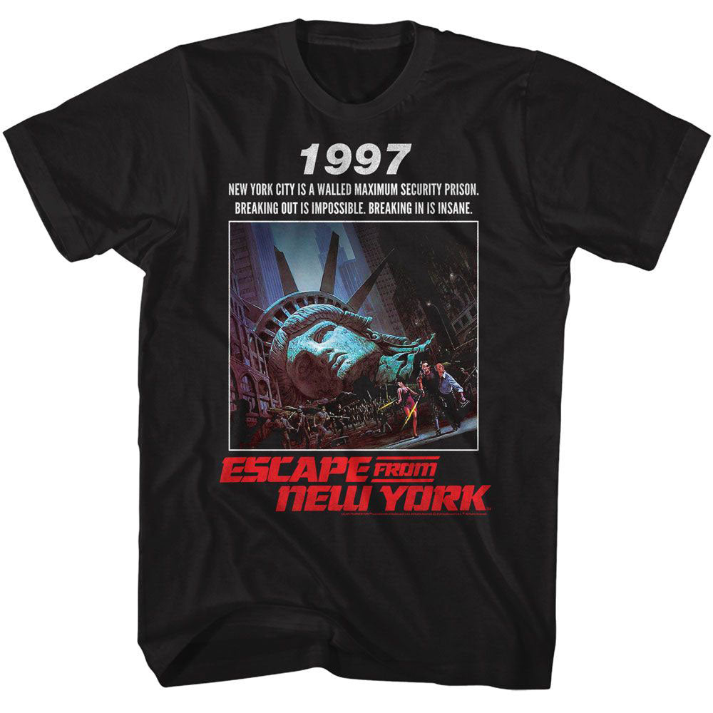 Escape From New York 1997 Poster Statement T-shirt Front