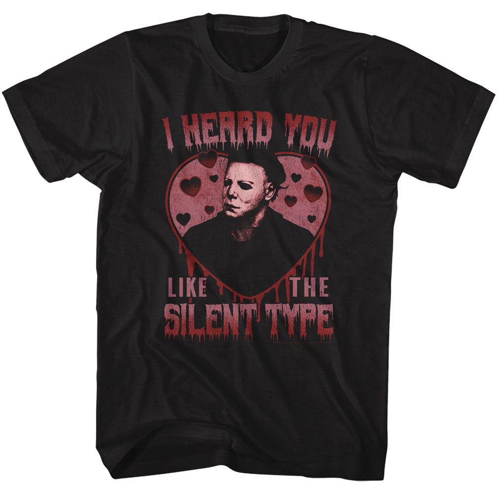 Halloween Silent Type Heart T-shirt Front