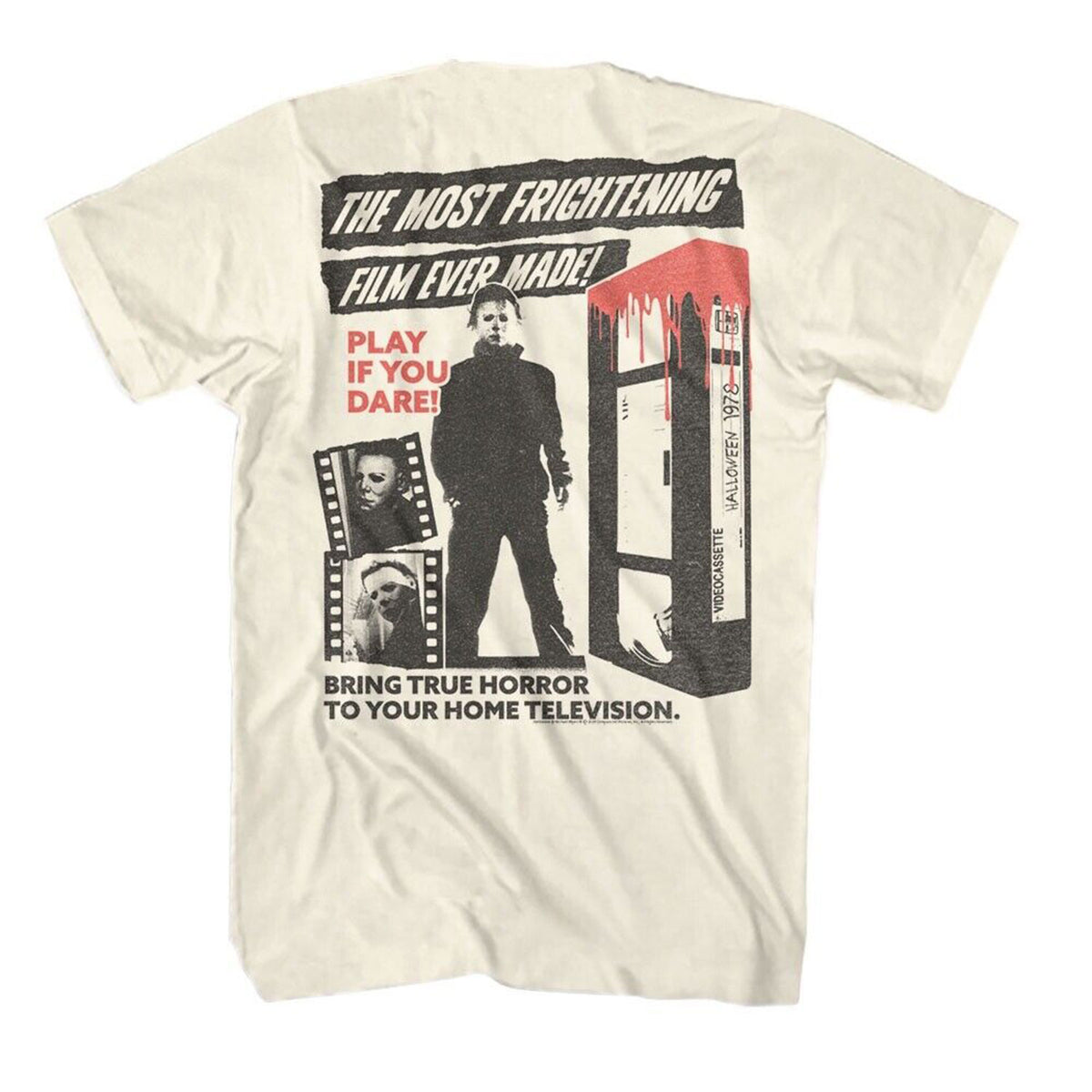 Halloween Frightening Film F B T-shirt Back