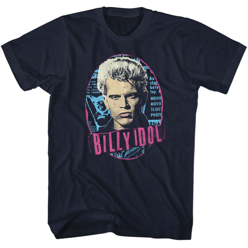 Billy Idol Oval T-shirt Front