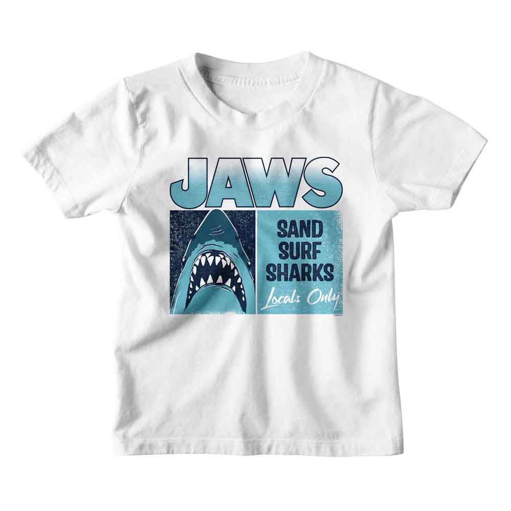 Jaws Locals Only Kids Childrens T-shirt Front