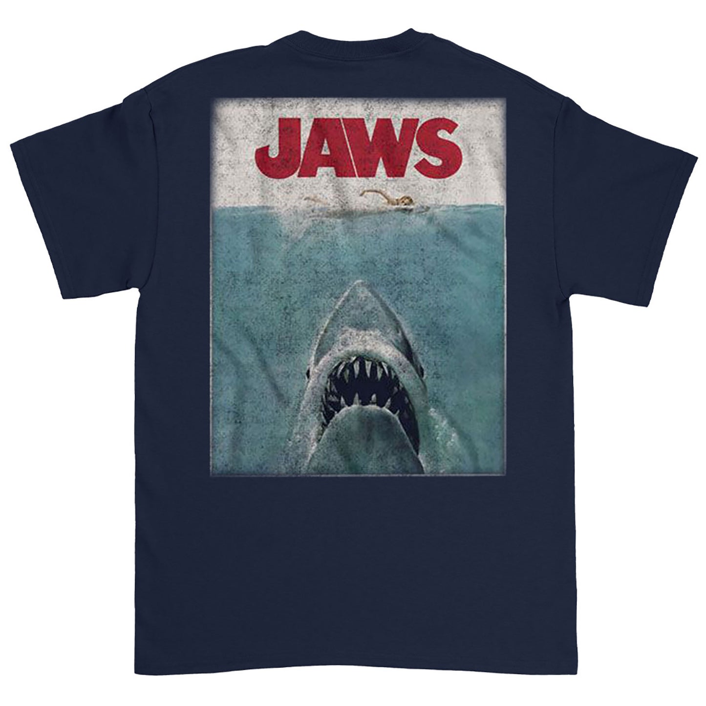 Jaws Vintage Poster F B T-shirt Back