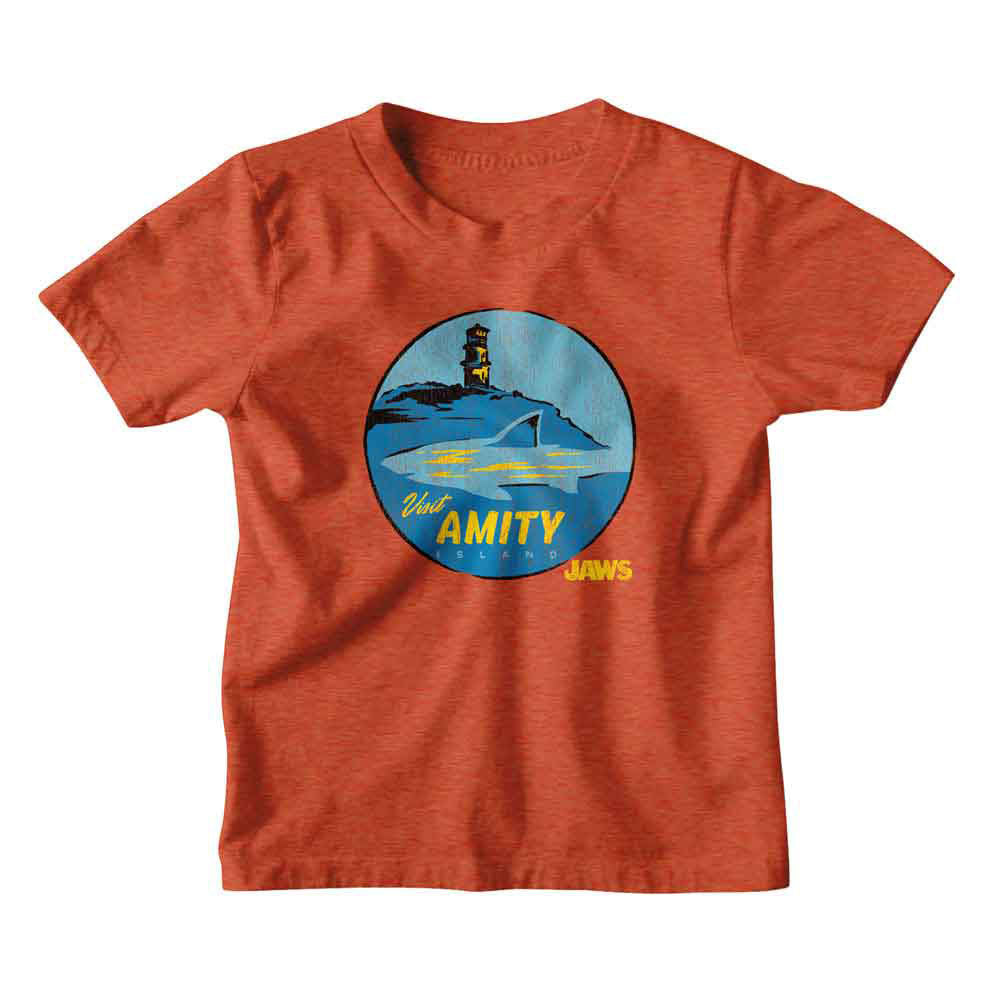 Jaws Visit Amity Kids Childrens T-shirt Front
