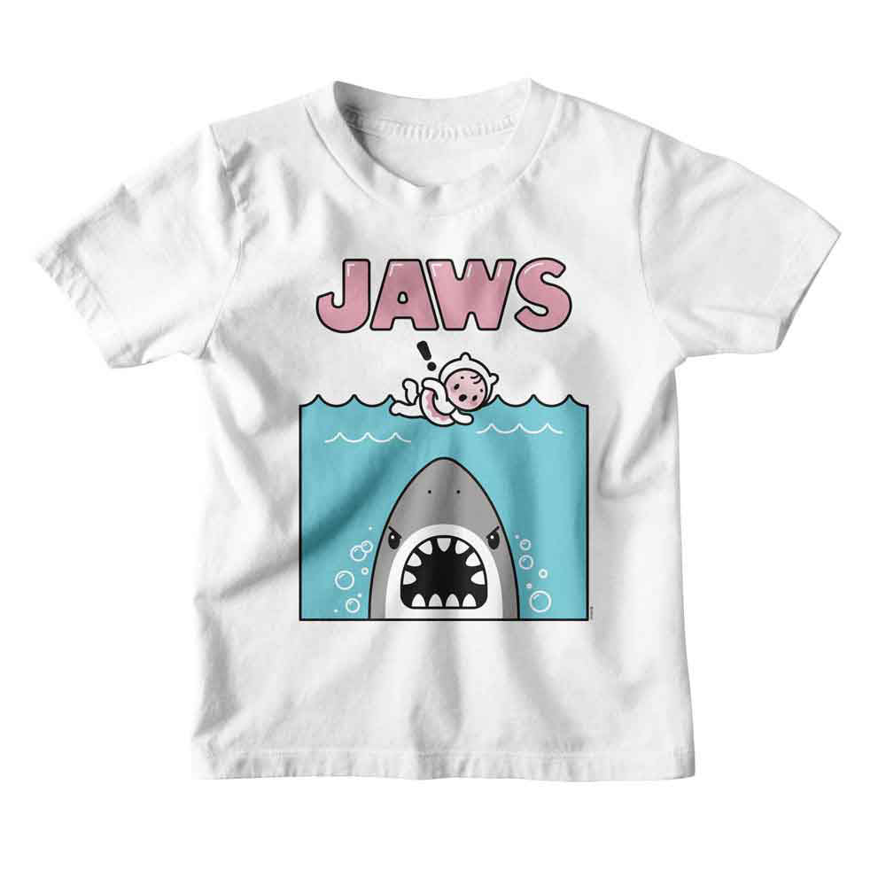 Jaws Kawaii Jaws Swim Kids Childrens T-shirt Front